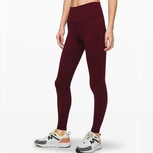 Lululemon Wunder Under High-Rise Leggings Garnet Size 6 – BNWT